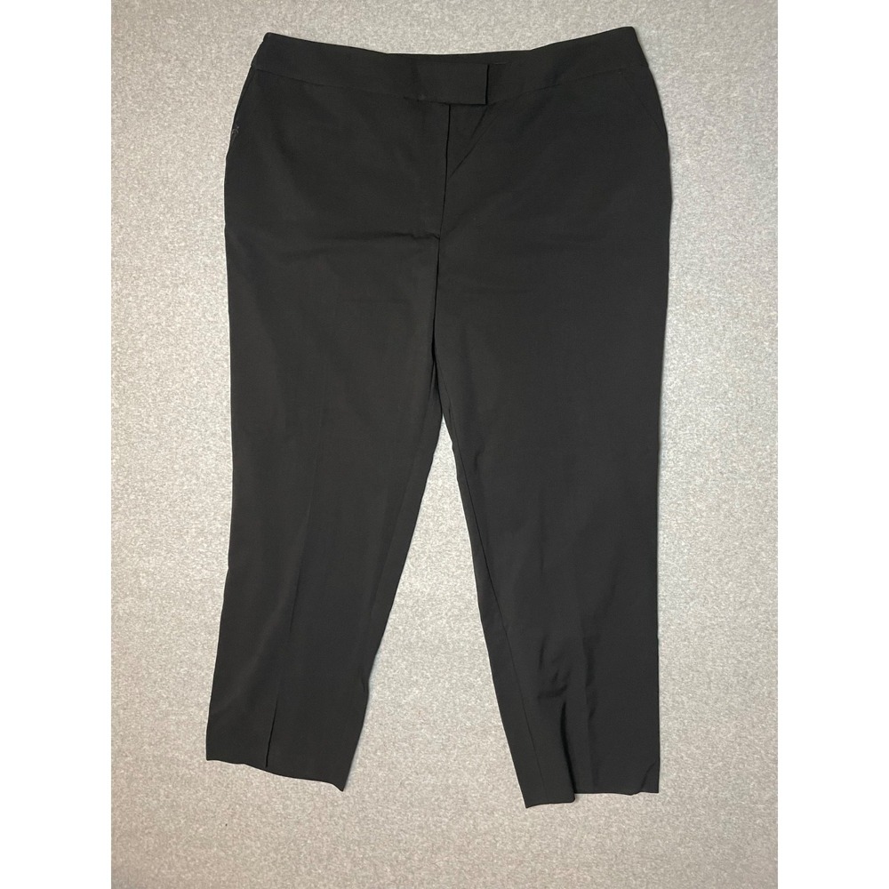 Jones New York Sydney Pants Womens 22W Black Classic Straight Leg‎ Office Formal
